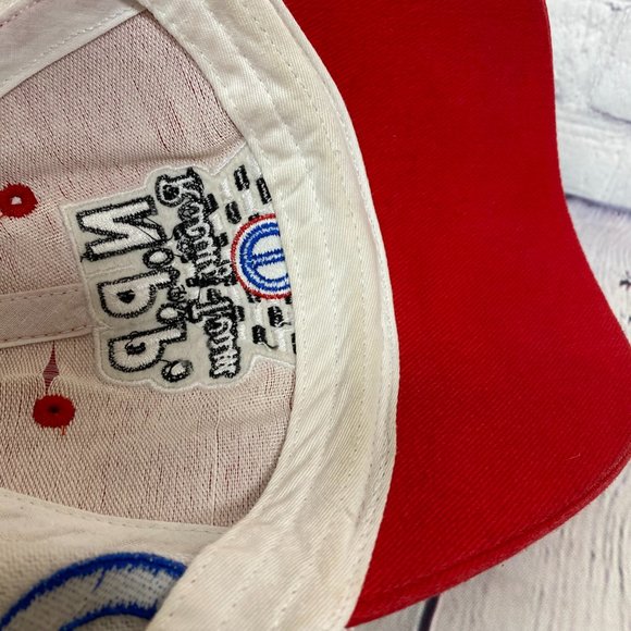 N.P.P Racing Team Hat Cap Strap Back Red White Embroidered Checkered Flag MOPAR - Picture 11 of 13